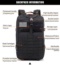 Load image into Gallery viewer, 50L Tactical Backpack