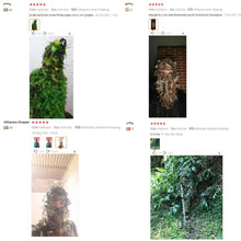 Load image into Gallery viewer, Leafy Ghillie Camouflage Mask
