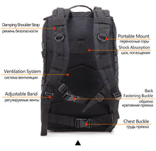 Load image into Gallery viewer, 50L Tactical Backpack
